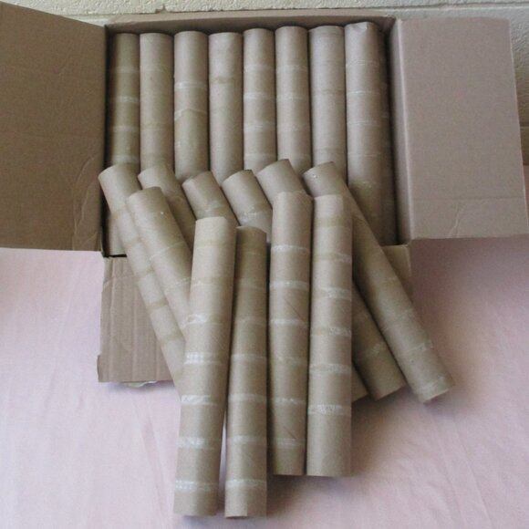 53 Empty Paper Towel Rolls Cardboard Tubes for Kids Arts & Crafts School - Used - Picture 1 of 5